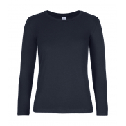 T-shirt #E190 z długim rękawem/Damski - navy