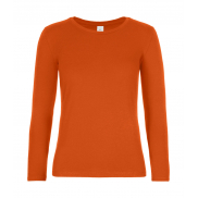 T-shirt #E190 z długim rękawem/Damski - urban orange
