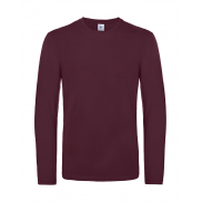 T-shirt #E190 z długim rękawem - burgundy