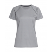 Damski T-shirt Active 140 Team Raglan - silver grey