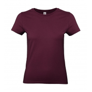 #E190 Damski T-Shirt - burgundy