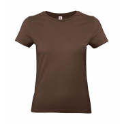 #E190 Damski T-Shirt - chocolate