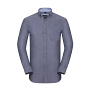 Męska koszula LS Oxford Tailored Washed - oxford navy/oxford blue
