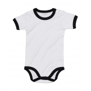 Body dziecięce Ringer - white/black