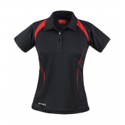 Damskie polo Spiro Team - black/red