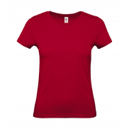 #E150 Damski T-Shirt - deep red