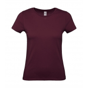 #E150 Damski T-Shirt - burgundy