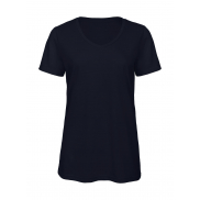Damski T-Shirt V-Neck V Triblend - navy
