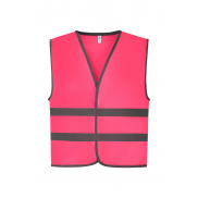 Dziecięca kamizelka odblaskowa Fluo - pink