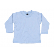 Top niemowlęcy z długim rękawem - dusty blue