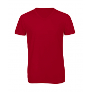 Męski T-Shirt V-Neck V Triblend - red