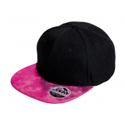 Czapka Bronx Glitter z płaskim daszkiem - black/pink