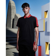 Polo Contrast Coolweav - black/seal grey