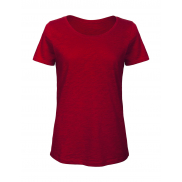 Inspire Slub /damski T-shirt - chic red