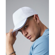 Czapka 5-panelowa Authentic - Piped Peak - white/french navy