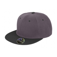 Czapka z płaskim daszkiem Bronx - heather grey/black