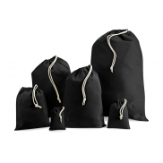 Worek z bawełny z recyklingu - black