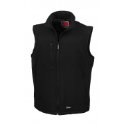 Bezrękawnik męski Softshell - black/black
