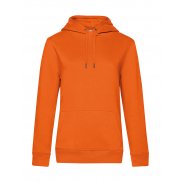Damska bluza z kapturem QUEEN - pure orange