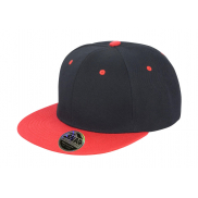 Czapka z płaskim daszkiem Bronx - black/red