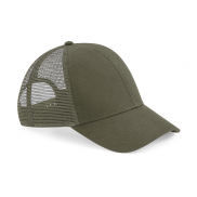 Czapka z bawełny organicznej Trucker - olive green