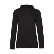 Damska bluza z kapturem #Hoodie French Terry - black pure