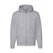 Bluza z kapturem zapinana na zamek Premium - heather grey