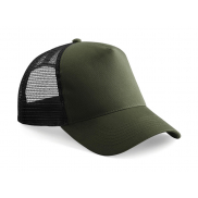 Czapka Trucker - olive green/black