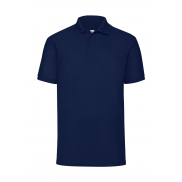 Polo z włókien mieszanych - navy