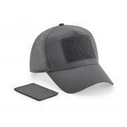 5-panelowa czapeczka Removable Patch - graphite grey