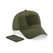 5-panelowa czapeczka Removable Patch - military green