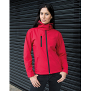 Damski softshell z kapturem TX Performance - black/grey