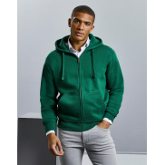 Męska bluza z kapturem na zamek Authentic - white