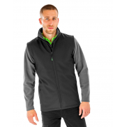 Bezrękawnik Softshell 2-warstwowy Recycled - black