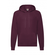Lekka bluza z kapturem - burgundy