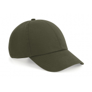 Czapka z bawełny organicznej 6-panelowa - olive green