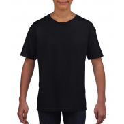 Dziecięcy T-shirt Softstyle - black