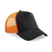 Czapka Trucker - black/orange