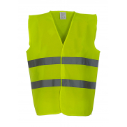 Kamizelka Fluo z 2 paskami - fluo yellow