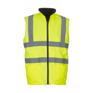 Dwustronna kamizelka polarowa Fluo - fluo yellow