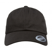 Niskoprofilowa czapka Cotton Twill - black