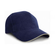 Czapka Sandwich Brushed Cotton - navy/natural