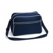 Torba na ramię Retro - french navy/white
