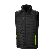 Kamizelka Softshell Padded Compass - black/lime