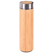 Termos BAMBOO GO, brązowy, srebrny