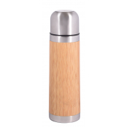 Termos BAMBOO SPACE, brązowy, srebrny