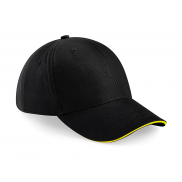 Czapka 6-panelowa Athleisure - black/yellow