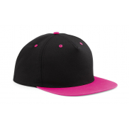 Czapka 5-panelowa Contrast Snapback - black/fuchsia