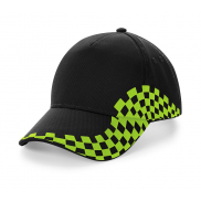 Czapka Grand Prix - black/lime green