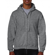 Bluza Heavy Blend z kapturem na zamek - graphite heather